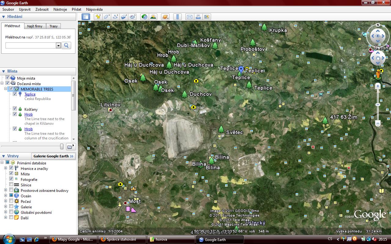 v Google Earth....(úplný soubor mohu poskytnout :-) ... )